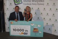 Julia Bagińska i Rafał Jakubów, dyrektor Regionu Południe GLS