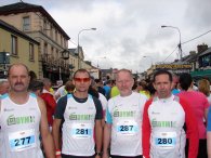 Tomasz Manikowski, Marek Gieruszyński, Mariusz Bachorski, Andrzej Gruszel w czasie Maratonu Longford